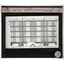 Le Houblon. Plan d'un séchoir communal.