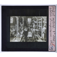 Arts et métiers, 3e série. Atelier d'impression, 16e siècle.
