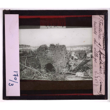 Somme et Marne en 1918. Fontaine s/ Montdidier (Somme), ruines du village.