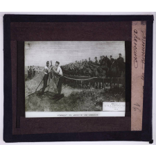 Guerre des Boërs. Comment on abreuve les chevaux.
