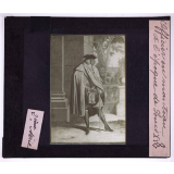 Costumes militaires des 17e et 18e siècles. Officier en manteau à l'époque de Louis XIV.