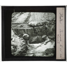 Etats-Unis. Alaska. Mineurs d'or au travail.