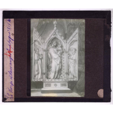 Art français (VIe-XVIe s.). Rétrospective. La Vierge et deux anges. Triptyque XIVe s.