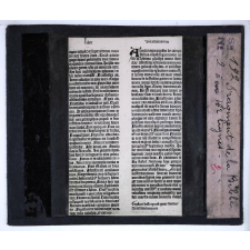Origines de l'imprimerie en France. Fragment de la Bible à 42 lignes.