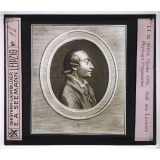 Goethe (I). Herder 1776. Stich aus Lavaters Physiogn. Fragmenten.