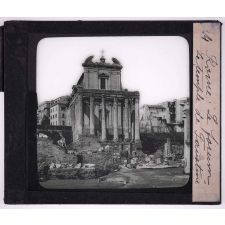Europe pittoresque. Rome. Le forum. Le temple de Faustine.