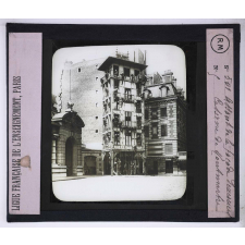 Les Pompiers. Assaut de la façade d'exercices. Caserne de Montmartre.