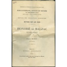 Honoré de Balzac (1799-1850). Notices sur les vues.
