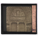 Notre-Dame de Paris. Portail de droite. Le tympan (Ste Anne).