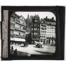 Allemagne. Francfort. Vieilles maisons et le Dôme.