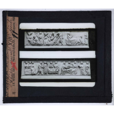 Le Costume au Moyen Age et à la Renaissance. Légende de Ste Gertrude. Châsse argent, XIIIe siècle.