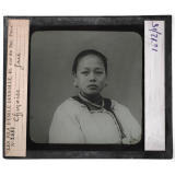 Race Jaune. Chinoise face.