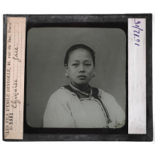 Race Jaune. Chinoise face.