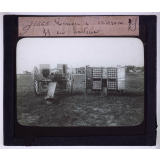Canons et artillerie de campagne. Canon et caisson en batterie.