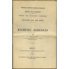 Machines agricoles. Notices sur les vues.