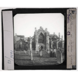 L'Ecosse. Abbaye de Melrose, façade sud.