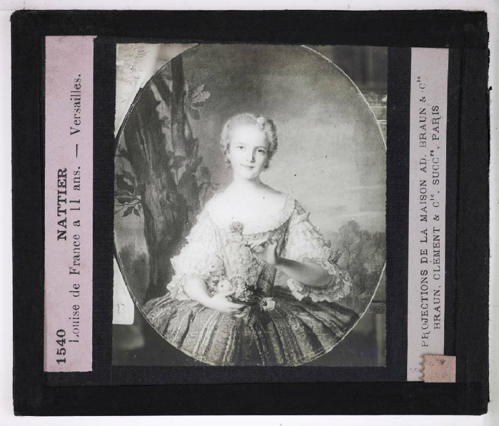La Peinture française au XVIIIe siècle. Nattier. Louise de France à 11 ans. Versailles.