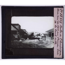 Amérique centrale Mission Cernay. Une rue de Port au Prince vue de la haute ville.