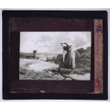 Guerre de Cent ans. A Domrémy, Jeanne travaille. 