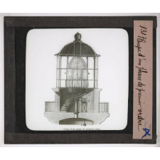 Optique et acoustique. Coupe d'un phare de premier ordre.
