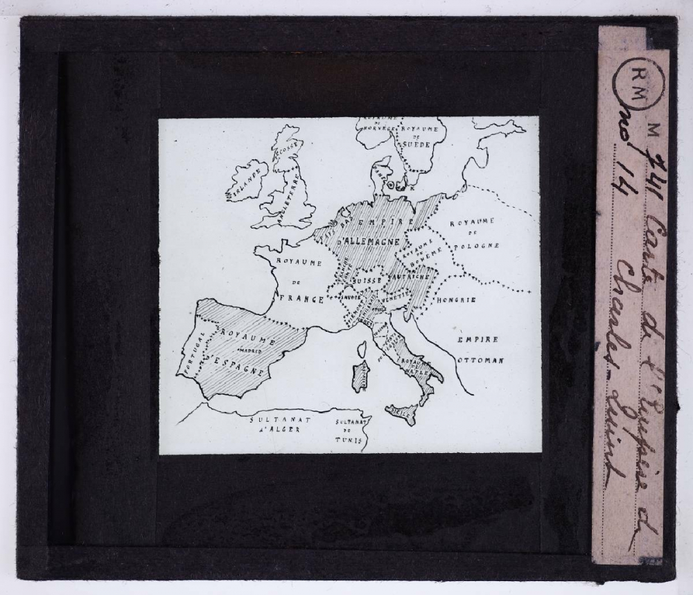 François Ier. Carte de l'Empire de Charles Quint.