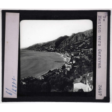 Côtes de la Méditerranée. Menton vers Garavan.