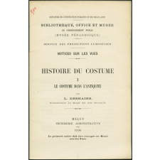 Histoire du costume, Antiquité. Notices sur les vues.