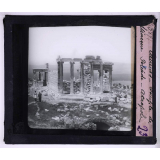 Athènes antique. Temple de Minerve Poliade, Acropole.