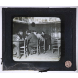 Vues anti-alcooliques. Ivrognes dans un café. 