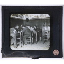 Vues anti-alcooliques. Ivrognes dans un café. 