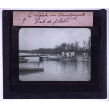 Le Génie en campagne. Pont de pilotis.