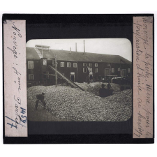 Norvège, la pêche. Usine pour la préparation d'huile de hareng.