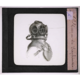 Cloche à plongeur et scaphandre. Casque du scaphandrier.