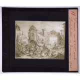 L'Armée au XVIIIe siècle. Distribution de fourrages -1741.