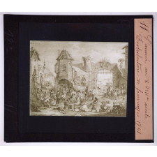 L'Armée au XVIIIe siècle. Distribution de fourrages -1741.