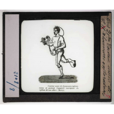 La Locomotion. Coureur muni de chaussures exploratrices.