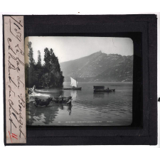 Les Alpes. Le lac du Bourget et le Dent du chat.