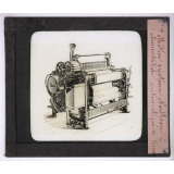 Le Tissage (premiers éléments). Métier système Northrop à alimentation automatique de trame.