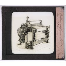 Le Tissage (premiers éléments). Métier système Northrop à alimentation automatique de trame.