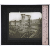 La Mécanique et les travaux publics. Travaux de fondation d'une pile de pont au moyen de caissons.