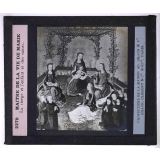 Peinture allemande. Maître de la vie de Marie. La Vierge et l'enfant et des saints.