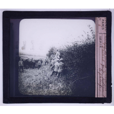 Passage des rivières militaire. Cavaliers d'avant-garde protégeant le passage.