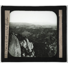 Allemagne, Suisse. Vue à l'Est sur la Bastei.