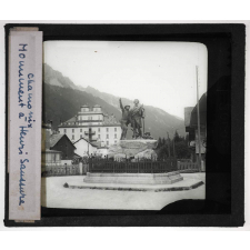 La Savoie. Chamonix. Monument à Henri Saussure.