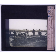 Passage des rivières militaire. Pont d'équipages.
