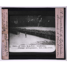 Université de Californie. S.A.T.C. Students. Pledge Allegeance. Oct. 1th. 1918 - Serment d'obéissance.