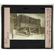 Fabrication de la fonte. Vue d'ensemble d'un mélangeur de fonte - côté.