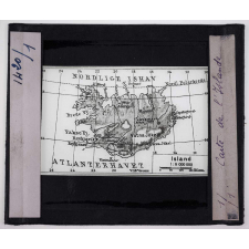 Islande. Carte de l'Islande.