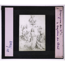 Le Dessin au Musée du Louvre. Anonyme du 16e siècle. Le baptême du Christ.