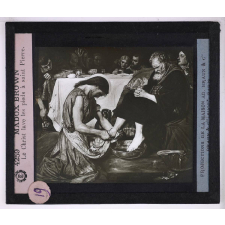 La Peinture anglaise. Madox Brown. Le Christ lave les pieds à saint Pierre.